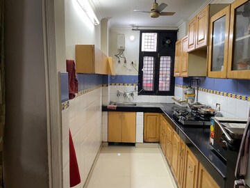 Kitchen in 2 BHK Builder Floor at Shakti Khand – for Rent