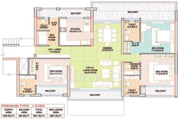Floor Plan, north tt nagar 3.5 Bedroom 2100 Sq.Ft. Apartment In North Tt Nagar Bhopal 8186866