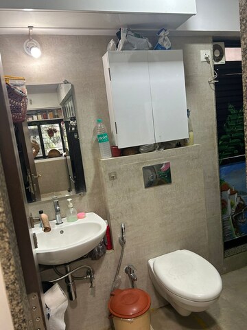 Bathroom in 1 BHK Apartment at Kanakia Spaces Zen World, Kanjurmarg East – for Rent