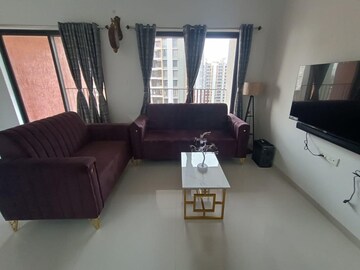 Living Room in 2 BHK Apartment at Shapoorji Pallonji Joyville Celestia, Hadapsar – for Rent