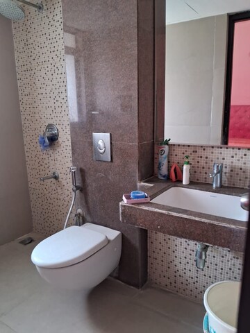 Bathroom in 3 BHK Apartment at Lodha Luxuria Priva, Majiwada – for Sale