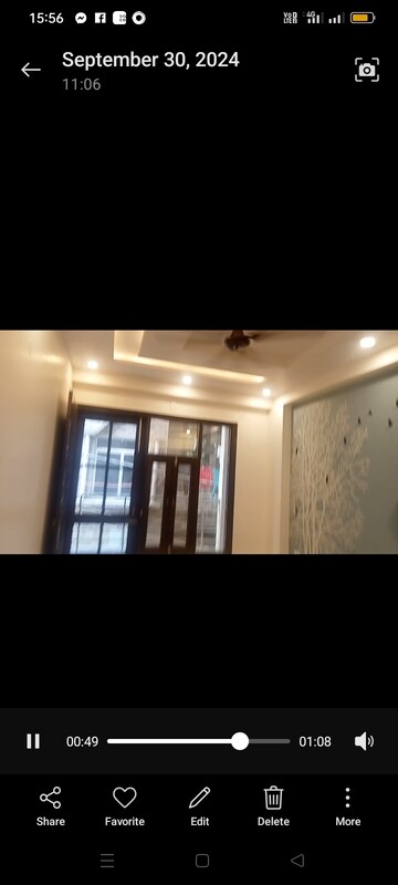Bedroom in 2 BHK Builder Floor at Mahavir Enclave 1 – for Rent