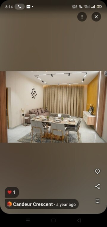 Bedroom in 3 BHK Apartment at Kukatpally – for Sale