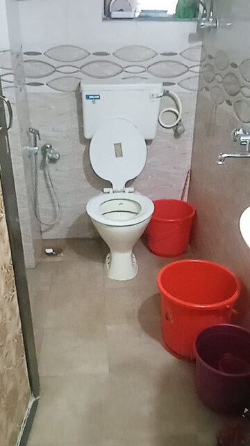 Bathroom in 1 BHK Apartment at Poonam Enclave, Goregaon East – for Rent