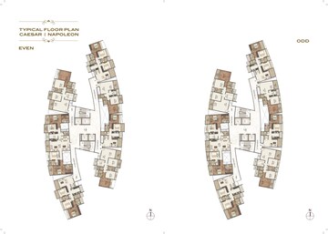 Master Plan in 3 BHK Apartment at Paradise Sai World Empire, Kharghar – for Rent