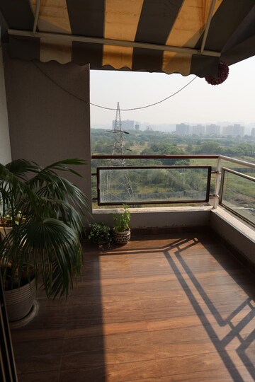 Balcony in 3 BHK Apartment at Supreme Green Woods, Kondhwa – for Rent