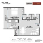 1 BHK 485 Sq.Ft. Builder Floor in Jayraj Signature Elanza