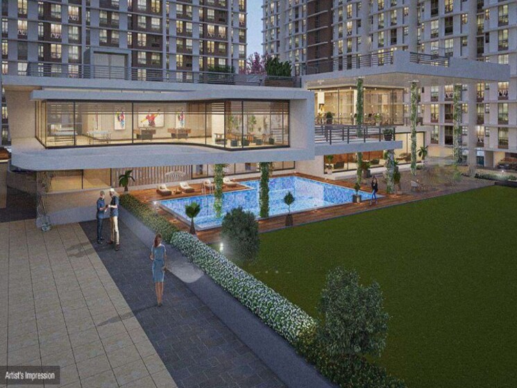Swimming Pool, dosti-west-county-phase-2-dosti-cedar 2 Bedroom 744 Sq.Ft. Apartment In Balkum Pada Thane 8188886