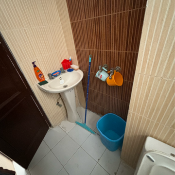 Attached Bathroom in 2 BHK Apartment at Dhakoli Village – for Sale