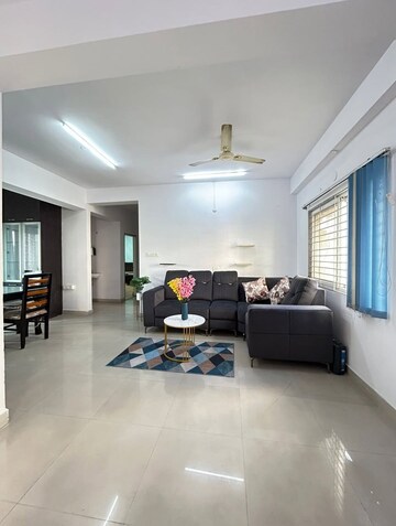 Living Room in 3 BHK Apartment at Golf Edge, Gachibowli – for Rent