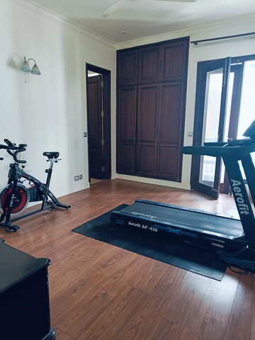 Gym in 4 BHK Builder Floor at Green Park Extension – for Rent