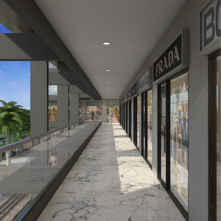 Balcony, uniwest-hub Studio 525 Sq.Ft. Apartment In Gaur Yamuna City Greater Noida 8189614