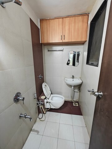 Bathroom in 3 BHK Apartment at Beverly Park, Nerul – for Sale