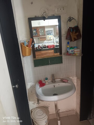 Bathroom in 1 BHK Apartment at Lambodar Vasant Ganesh Vishwa, Bavdhan – for Sale