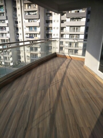 Balcony in 3.5 BHK Apartment at Supertech ORB, Sector 74 – for Rent