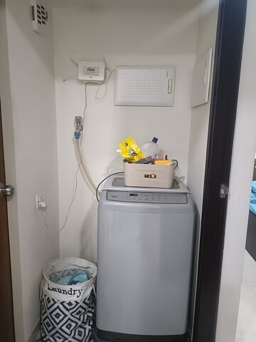 Bathroom in 1 BHK Apartment at Lodha Crown Quality Homes, Majiwada – for Rent