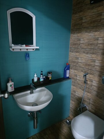 Bathroom in 1 BHK Apartment at Lodha Crown Quality Homes, Majiwada – for Rent
