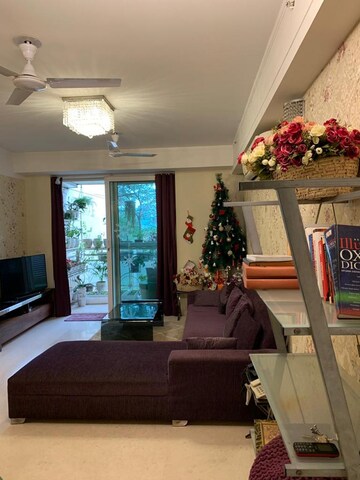 Living Room in 3 BHK Apartment at DLF Park Place, Sector 54 – for Rent