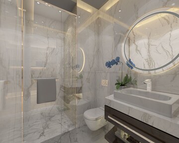 Bathroom in Studio Apartment at Uniwest Hub, Sector 22d Yamuna Expressway – for Sale