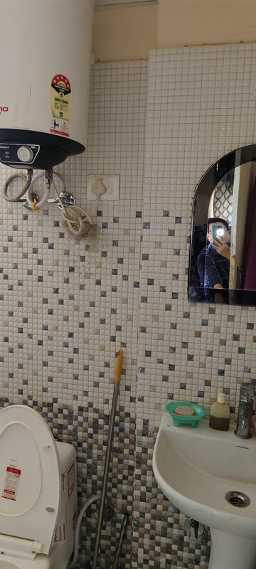 Bathroom in 3 BHK Apartment at Mehak Jeevan, Raj Nagar Extension – for Sale