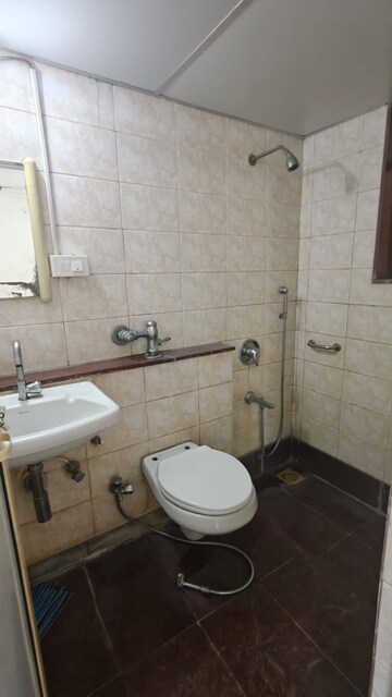 Bathroom in 2 BHK Apartment at Triveni Vasant Vihar CHS, Vasant Vihar – for Rent