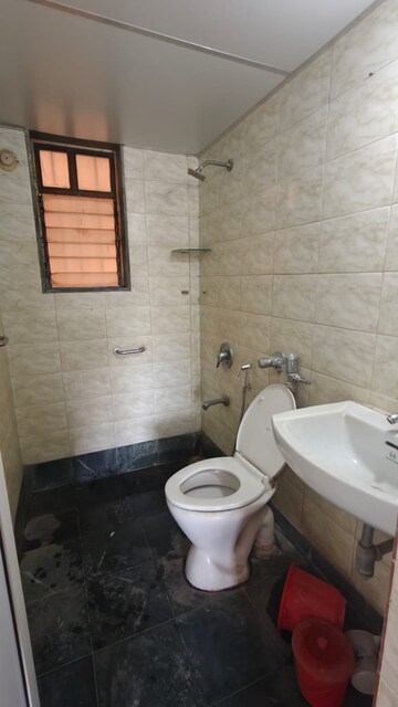 Bathroom in 2 BHK Apartment at Triveni Vasant Vihar CHS, Vasant Vihar – for Rent