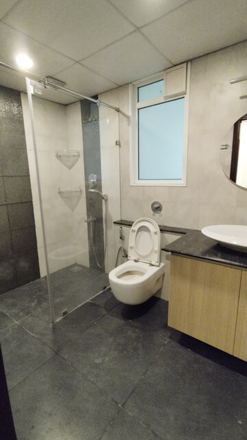 Bathroom in 3 BHK Apartment at Karle Zenith, Hebbal – for Rent