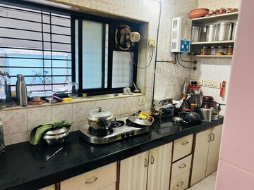 Kitchen in 3 BHK Apartment at Shanti Campus CHS, Mulund West – for Rent
