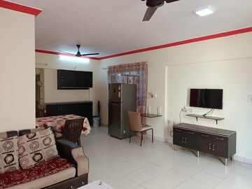 Living Room in 2 BHK Apartment at A.V.Bhat Oakwoods Apartment, Viman Nagar – for Rent