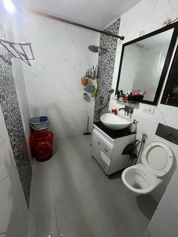 Bathroom in 3 BHK Apartment at Sector 4, Dwarka – for Rent