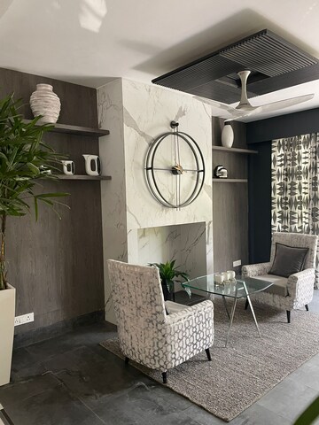 Living Room in 4 BHK Apartment at Panchsheel Park – for Rent