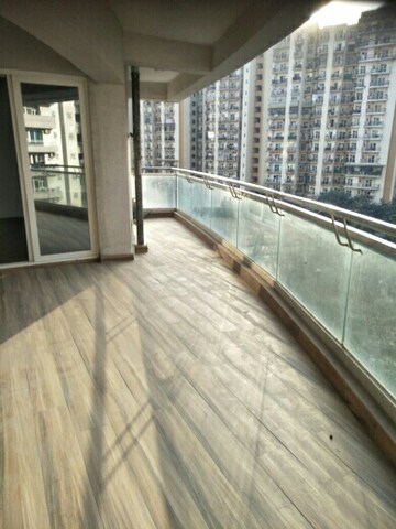 Balcony in 3.5 BHK Apartment at Supertech ORB, Sector 74 – for Rent