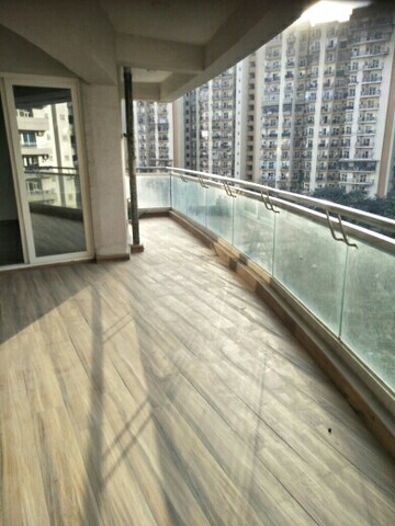 Balcony in 3.5 BHK Apartment at Supertech ORB, Sector 74 – for Rent