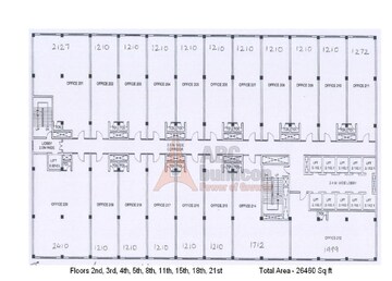 Floor Plan in  Office Space at DLF Corporate Greens, Sector 74a – for Sale
