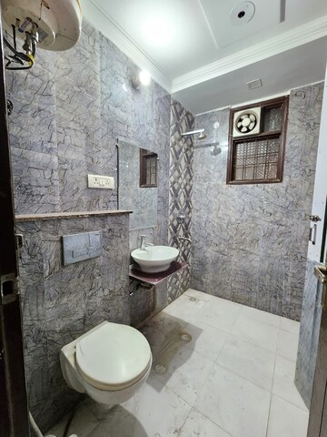 Bathroom in 3 BHK Builder Floor at Saket – for Rent