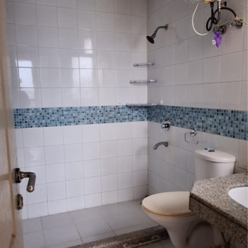 Bathroom in 3 BHK Apartment at Malibu Town – for Rent