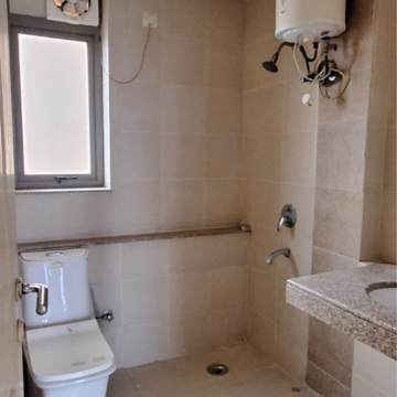 Bathroom in 3 BHK Apartment at Malibu Town – for Rent