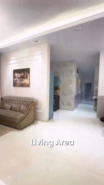 Living Room in 3 BHK Apartment at Thane West – for Sale