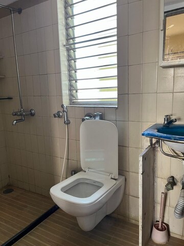 Bathroom in 2 BHK Apartment at National Park View, Borivali East – for Rent