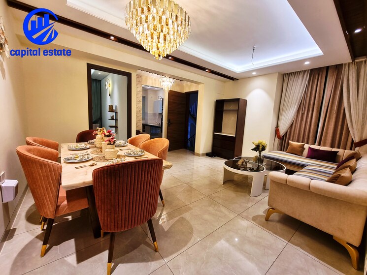 Living Room, motia-harmony-greens 3 Bedroom 1755 Sq.Ft. Apartment In Kishanpura Zirakpur 8192648