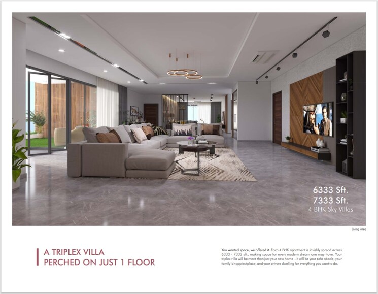  Parking, sri-fortune-sonthalia-sky-villas 4 Bedroom 6333 Sq.Ft. Apartment In Kokapet Hyderabad 8192689