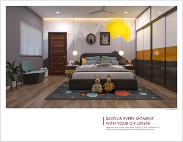 Master Bedroom in 4 BHK Apartment at Sri Fortune Sonthalia Sky Villas, Kokapet – for Sale