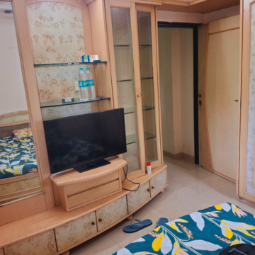 Bedroom in 1 BHK Apartment at Poonam Darshan, Poonam Nagar – for Rent