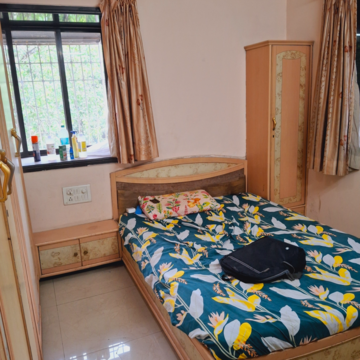 Bedroom in 1 BHK Apartment at Poonam Darshan, Poonam Nagar – for Rent