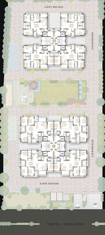 Master Plan in 4 BHK Apartment at Thaltej – for Sale