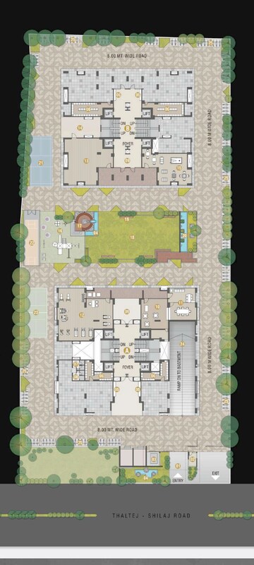 Master Plan in 4 BHK Apartment at Thaltej – for Sale