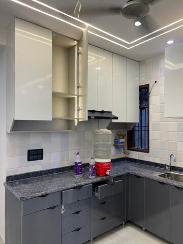 Kitchen in 3 BHK Builder Floor at Freedom Fighters Enclave – for Sale