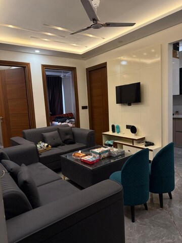 Living Room in 3 BHK Builder Floor at RWA Residential Society Sector 46, Sector 46 – for Rent