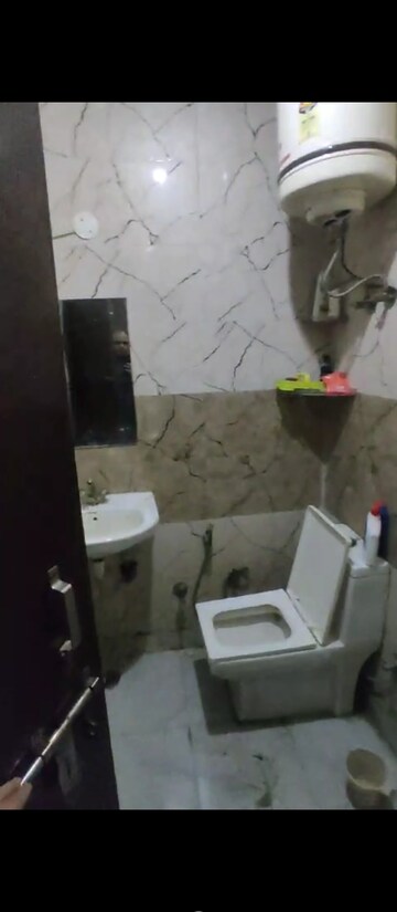 Bathroom in 2 BHK Builder Floor at Mehrauli – for Rent