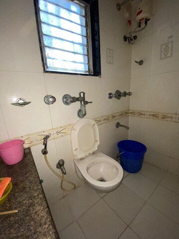Bathroom in 1 BHK Apartment at Evershine Woods, Mira Road – for Sale